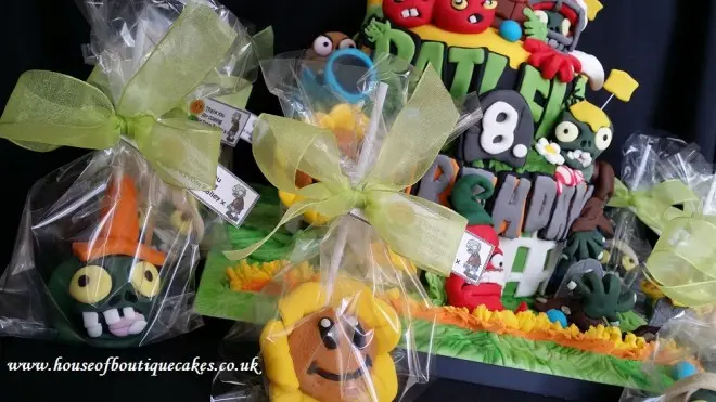 Plants v Zombies Cake Pops