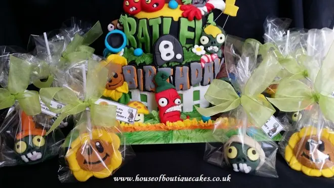 Plants v Zombies Cake Pops