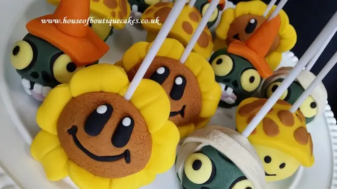 Plants v Zombie Cake Pops